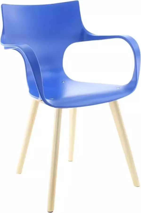 Workliving Stapelbare Stoel Jim Blauw