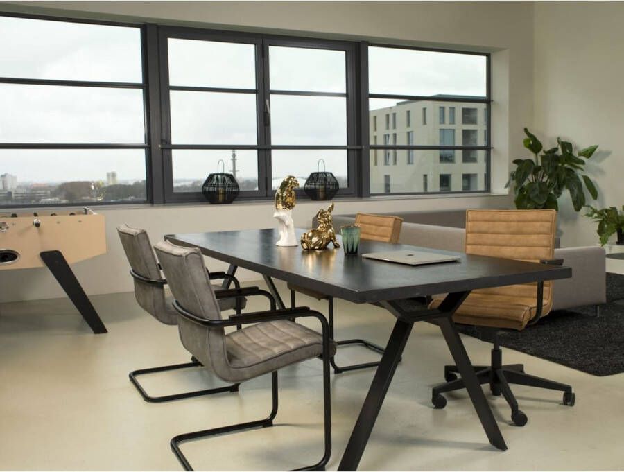 Workliving Thuishaven Bureaustoel Vegan Leer Cognac