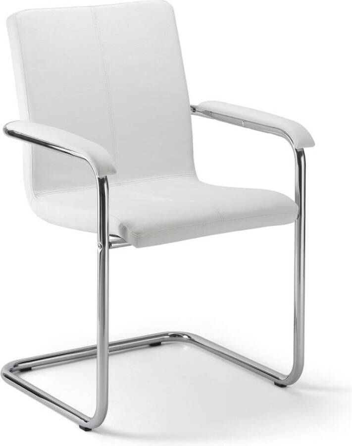 Workliving Vergaderstoel S Series Wit Vegan Leer - Foto 2