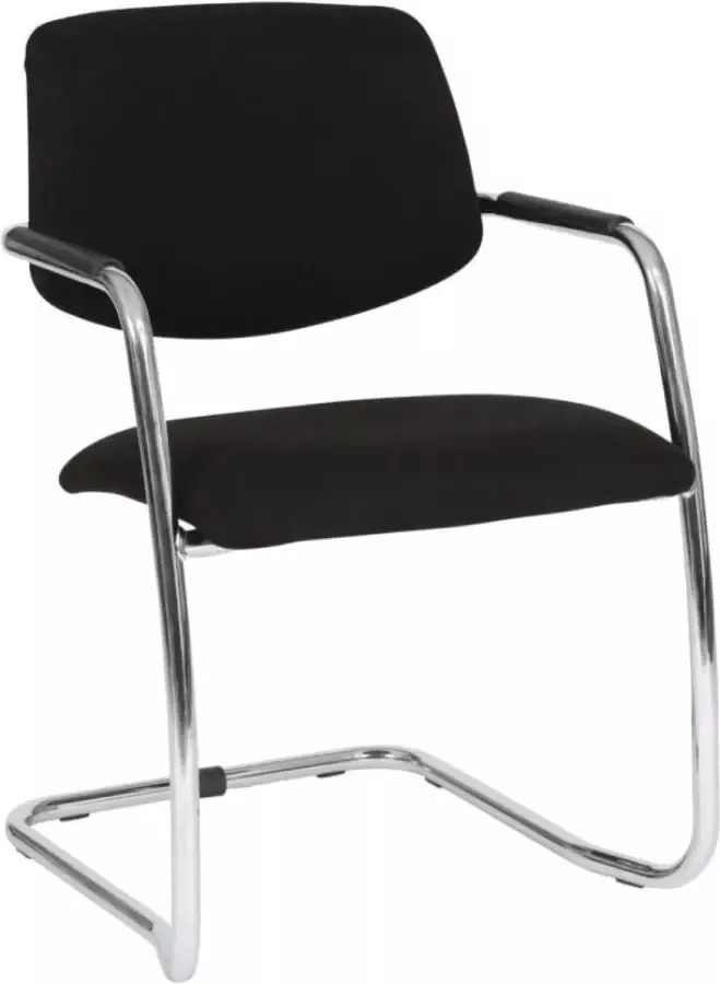 Workliving Vergaderstoel X5 Sledeframe Mirage Zwart frame chroom