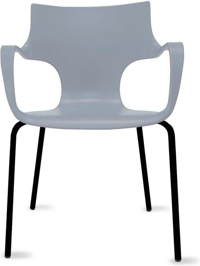 Workliving Jim Stoel Sandstone Zwart Onderstel