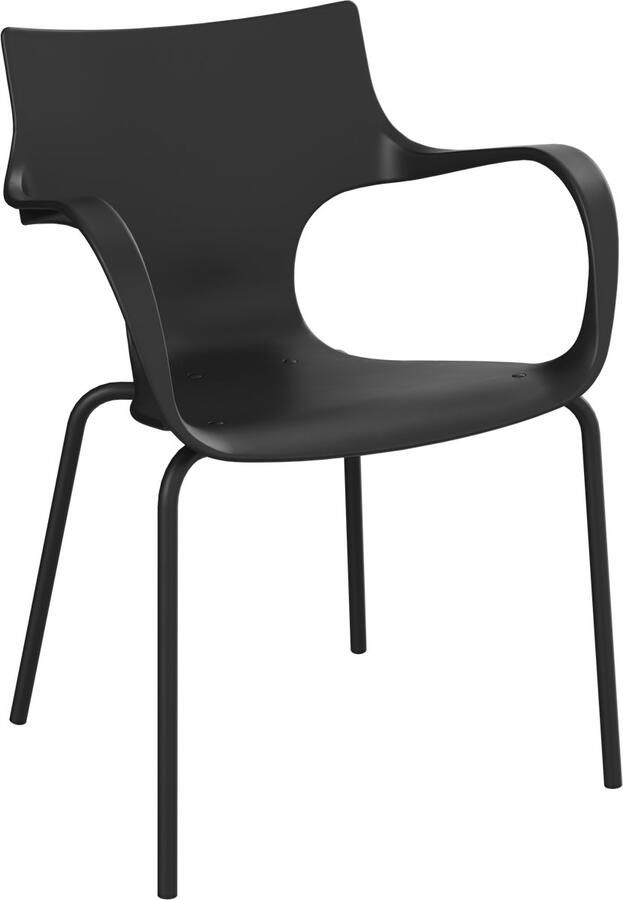 Workliving Jim Stoel Zwart Onderstel