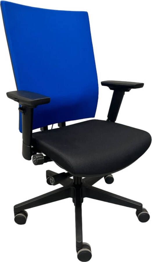 Workliving Zuidas Comfort Classic Blauwe Rug Bureaustoel Ergonomisch Design (N)EN 1335