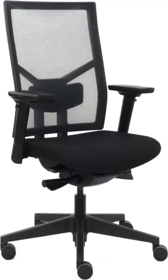 Workliving Zuidas Mesh Black Edition Bureaustoel Ergonomisch Design (N)EN 1335