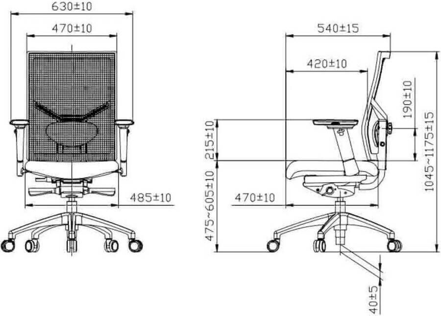 Workliving Zuidas Mesh Regain zitting Bureaustoel Ergonomisch Design (N)EN 1335