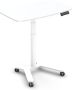 Worktrainer Klein elektrisch zit-sta bureau FlexiDesk hoog laag bureau met accu op wielen Ideaal voor de thuiswerkplek compact bureau kantoor Wit - Thumbnail 1