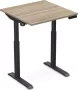 Worktrainer Klein zit sta bureau StudyDesk Elektrisch Memory display 80x80 cm - Thumbnail 1