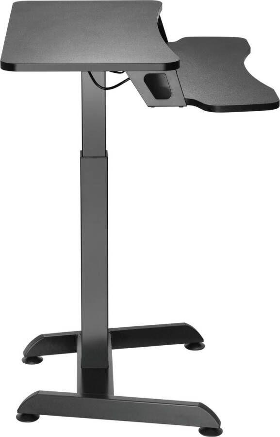 Worktrainer Updesk High Zit Sta Bureau klein Elektrisch in hoogte verstelbaar Bureau Hoogte 72-122 cm Breedte 80 cm Zwart Met Geheugenfunctie