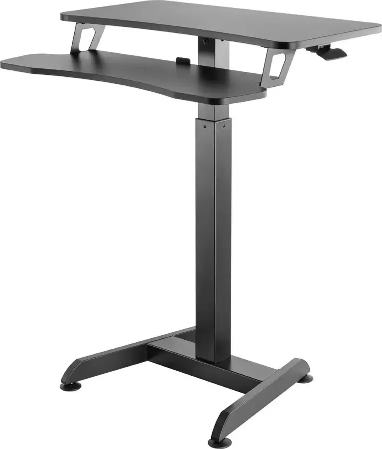 Worktrainer Updesk Stabureau Bureau verhoger High Gasveer Zwart