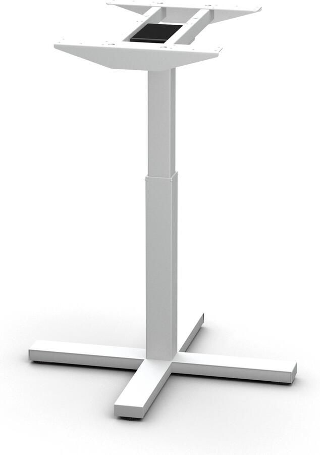 Worktrainer Elektrisch in hoogte verstelbaar Zit-sta Bureau SteelForce 370 Single Column Zilver frame