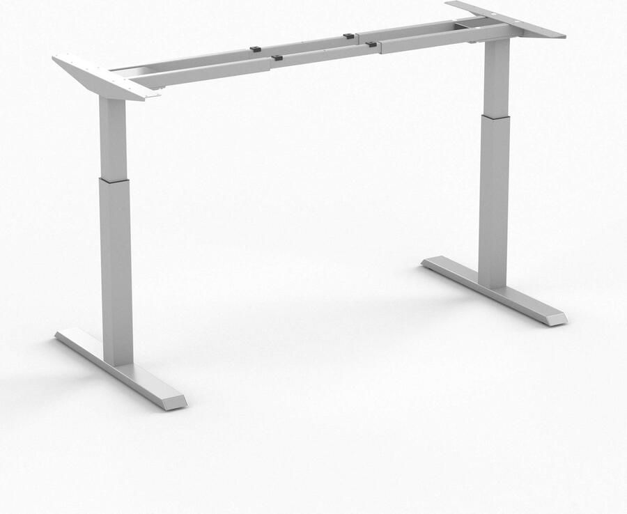 Worktrainer Elektrisch Zit-Sta Bureau Steelforce370 (Zilver Frame Zonder Blad)