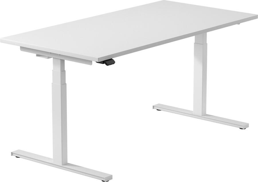 Worktrainer Linak SmartDesk Zit-Sta Bureau Elektrisch Frame Hoogte 60 125 cm Breedte 100 190 cm In hoogte verstelbaar Bureau onderstel Memory Bediening Wit
