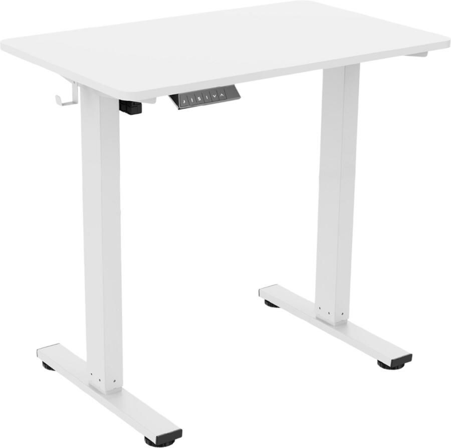 Worktrainer MiniDesk Wit In hoogte verstelbaar bureau Elektrisch Ergonomische zit-sta tafel Perfecte Home office & kantoor werkplek Met Memory bediening – Hoogte: 73–118 cm - Foto 2