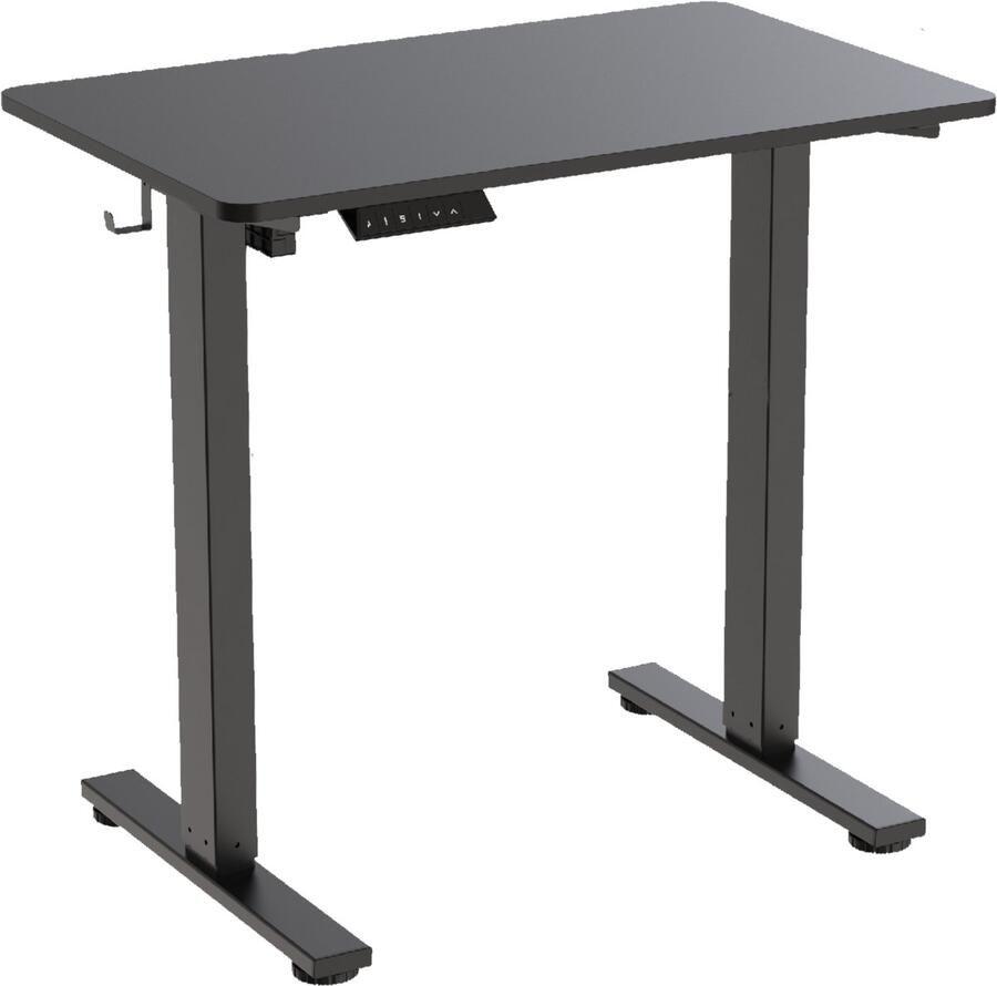 Worktrainer MiniDesk Zwart In hoogte verstelbaar bureau Elektrisch Ergonomische zit-sta tafel Perfecte Home office & kantoor werkplek Met Memory bediening – Hoogte: 73–118 cm - Foto 2