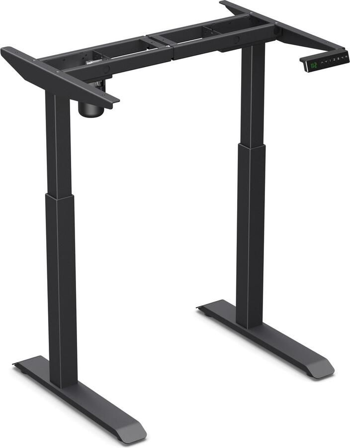 Worktrainer StudyDesk Elektrisch Klein Zit Sta Bureau Frame Hoogte 73 cm 118 cm Breedte 78 cm 105 cm Zwart Memory Bediening In Hoogte Verstelbaar Onderstel