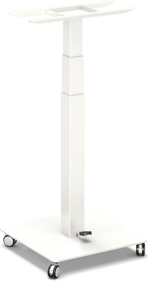 Worktrainer TinyDesk klein Gasveer Zit-sta Bureau Frame – In hoogte verstelbaar Bureau Onderstel Hoogte 70.1-109 cm Wit