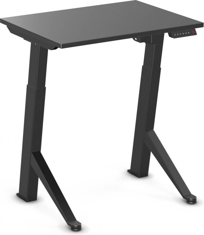 Worktrainer YDesk Klein zit sta bureau Elektrisch Memory display 80x60 cm Zwart Zwart