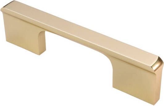 Lavuzo Handgreep Modern Mat Goud 120 mm Boorafstand 96 mm Per Stuk Gouden Handgreep kast Gouden handgrepen Kastdeurgrepen goud Gouden handgreep keuken Gouden greep kast Luxe handgreep goud Gouden meubelgreep