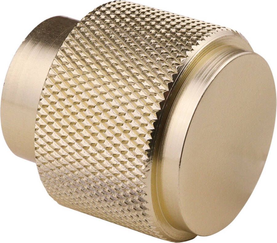 Wovar Lavuzo Kastknop Ribbel Satijn Goud 20x25 mm Per stuk Gouden kastknop Gouden meubelknop Luxe meubelknop Kastknop goud Kastknop goud Gouden kastknopje Gouden deurknop Gouden deurknopjes goud Kastknopjes kinderkamer - Foto 2