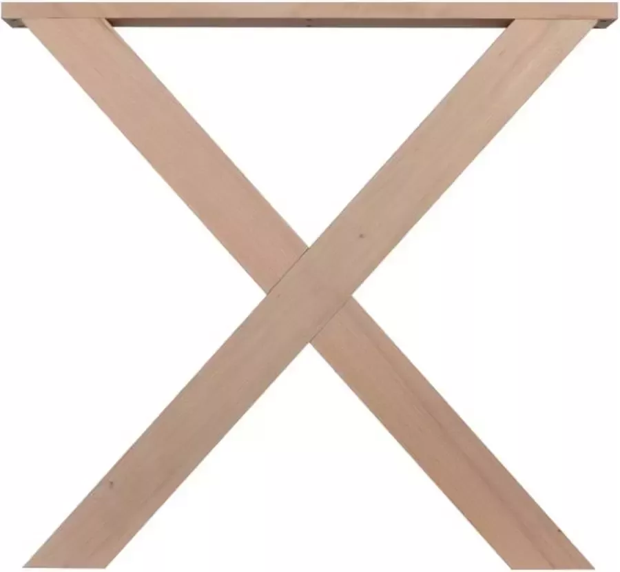 Wovar Tafelpoot Hout Beuken X|vorm 72 cm Per Set