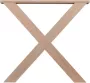 Wovar Tafelpoot Hout Beuken X|vorm 72 cm Per Set - Thumbnail 1