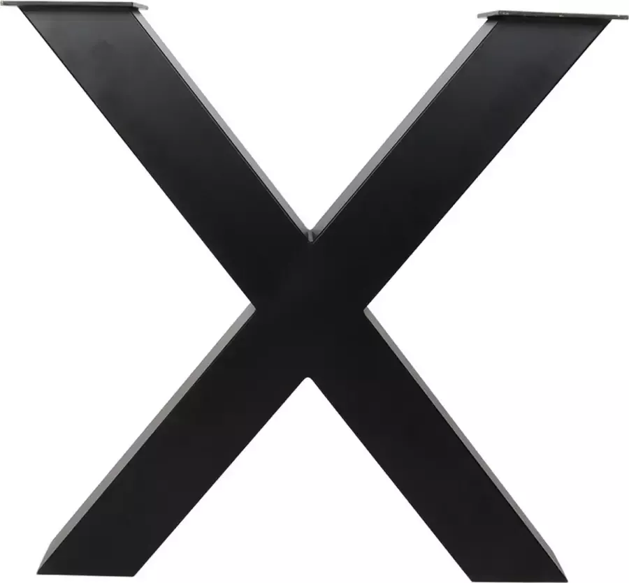 Wovar X Poot Tafel Zwart Staal 71 cm koker 10 x 10 cm Per Stuk