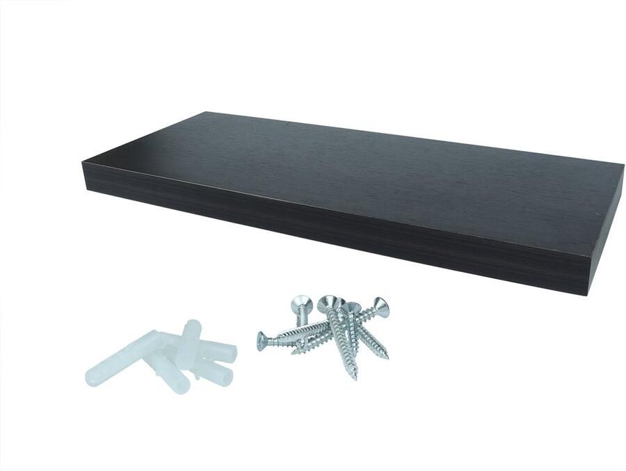 Wovar Zwevende Wandplank 60 x 24 cm Donkerbruin Per Stuk