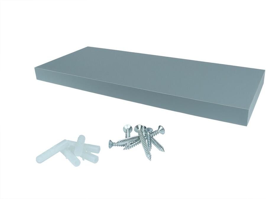 Wovar Zwevende Wandplank 60 x 24 cm Grijs Per Stuk