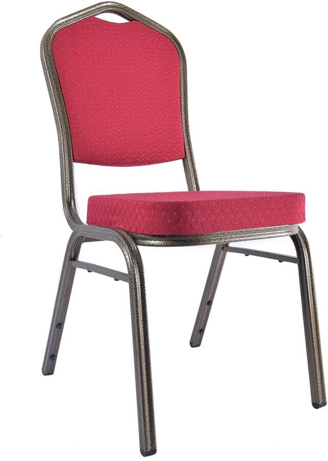 Wow Stackchairs Set van 10 stuks Stapelstoelen voor Horeca Stapelbare Horecastoelen – Comfortabel & Ruimtebesparend – In 8 Kleuren Beschikbaar Rood A10