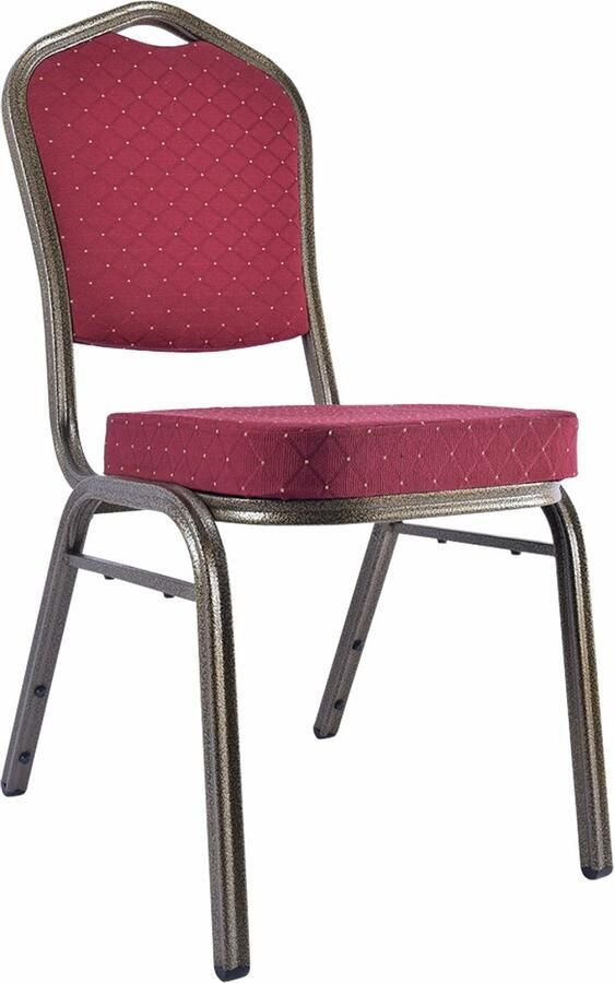 Wow Stackchairs Set van 10 stuks Stapelstoelen voor Horeca Stapelbare Horecastoelen – Comfortabel & Ruimtebesparend – In 8 Kleuren Beschikbaar Bordeaux A46