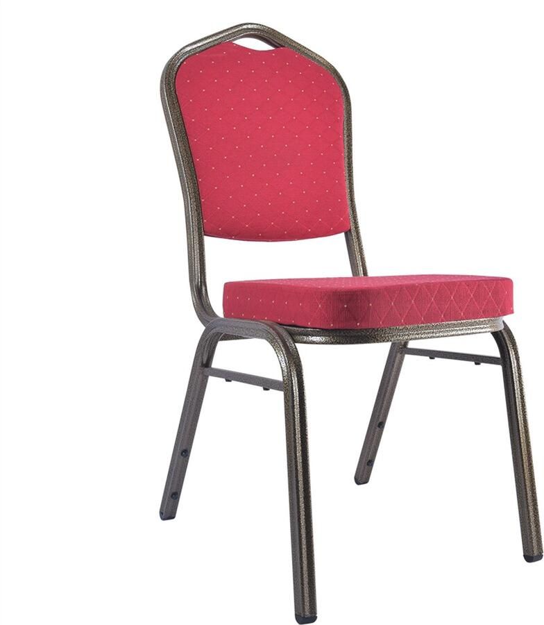 Wow Stackchairs Set van 10 stuks Stapelstoelen voor Horeca Stapelbare Horecastoelen – Comfortabel & Ruimtebesparend – In 8 Kleuren Beschikbaar Rood A46