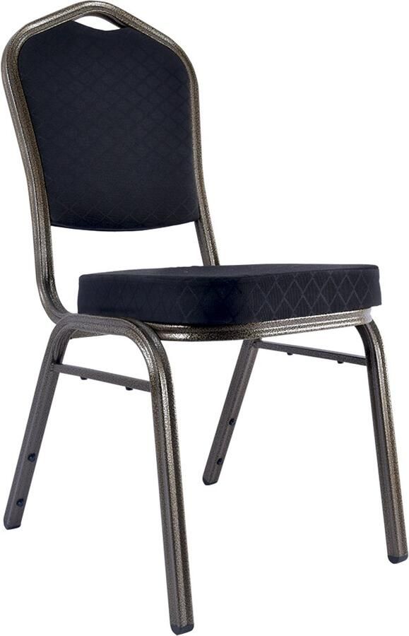 Wow Stackchairs Set van 10 stuks Stapelstoelen voor Horeca Stapelbare Horecastoelen – Comfortabel & Ruimtebesparend – In 8 Kleuren Beschikbaar Zwart C30