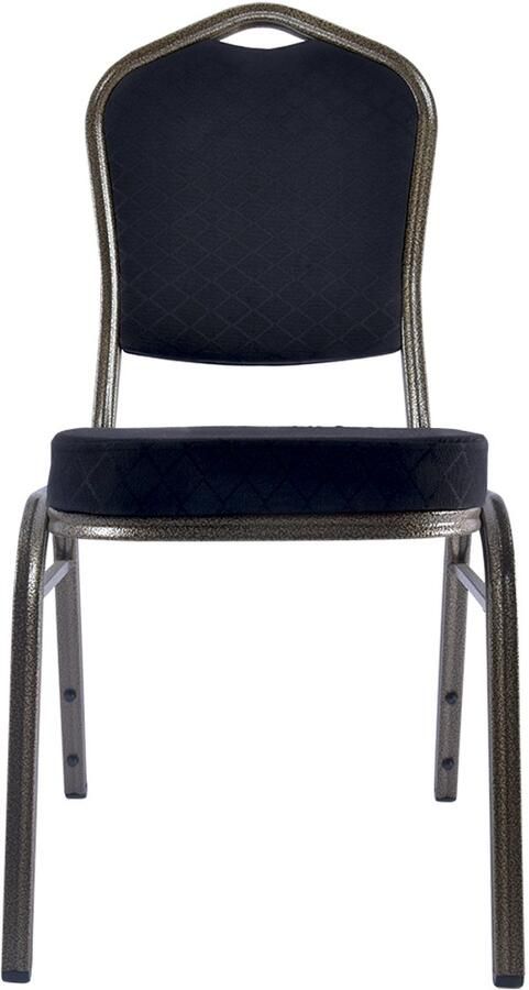 Wow Stackchairs Set van 100 stuks Stapelstoelen voor Horeca Stapelbare Horecastoelen – Comfortabel & Ruimtebesparend – In 8 Kleuren Beschikbaar Zwart C30