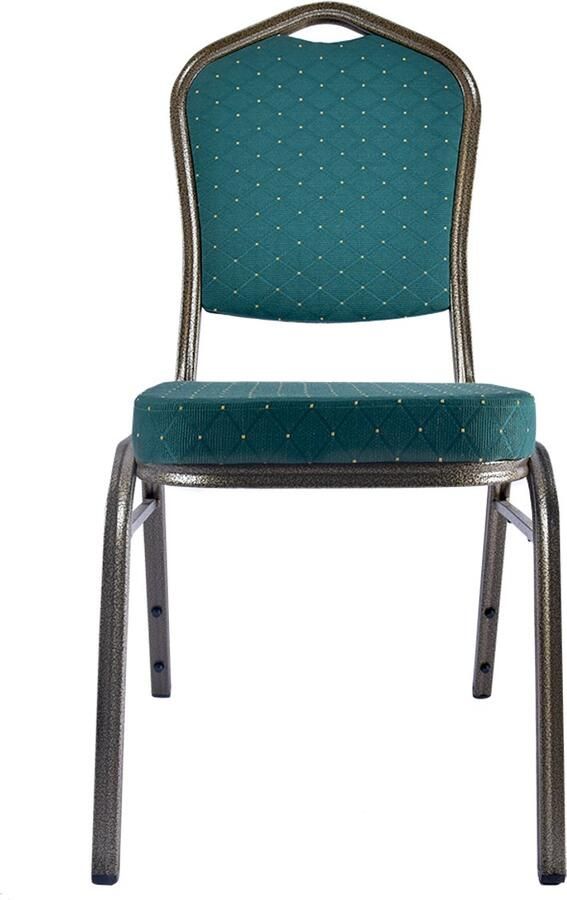 Wow Stackchairs Set van 100 stuks Stapelstoelen voor Horeca Stapelbare Horecastoelen – Comfortabel & Ruimtebesparend – In 8 Kleuren Beschikbaar Groen A46