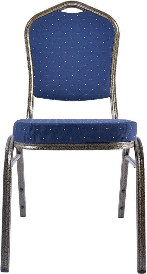 Wow Stackchairs Set van 100 stuks Stapelstoelen voor Horeca Stapelbare Horecastoelen – Comfortabel & Ruimtebesparend – In 8 Kleuren Beschikbaar Blauw A46