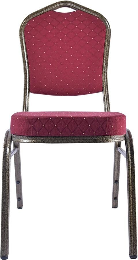Wow Stackchairs Set van 100 stuks Stapelstoelen voor Horeca Stapelbare Horecastoelen – Comfortabel & Ruimtebesparend – In 8 Kleuren Beschikbaar Bordeaux A46