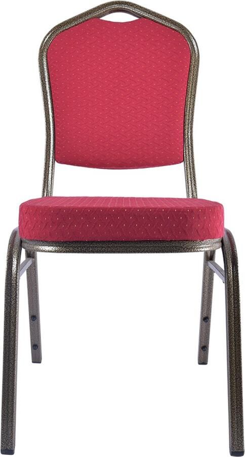 Wow Stackchairs Set van 100 stuks Stapelstoelen voor Horeca Stapelbare Horecastoelen – Comfortabel & Ruimtebesparend – In 8 Kleuren Beschikbaar Rood A10