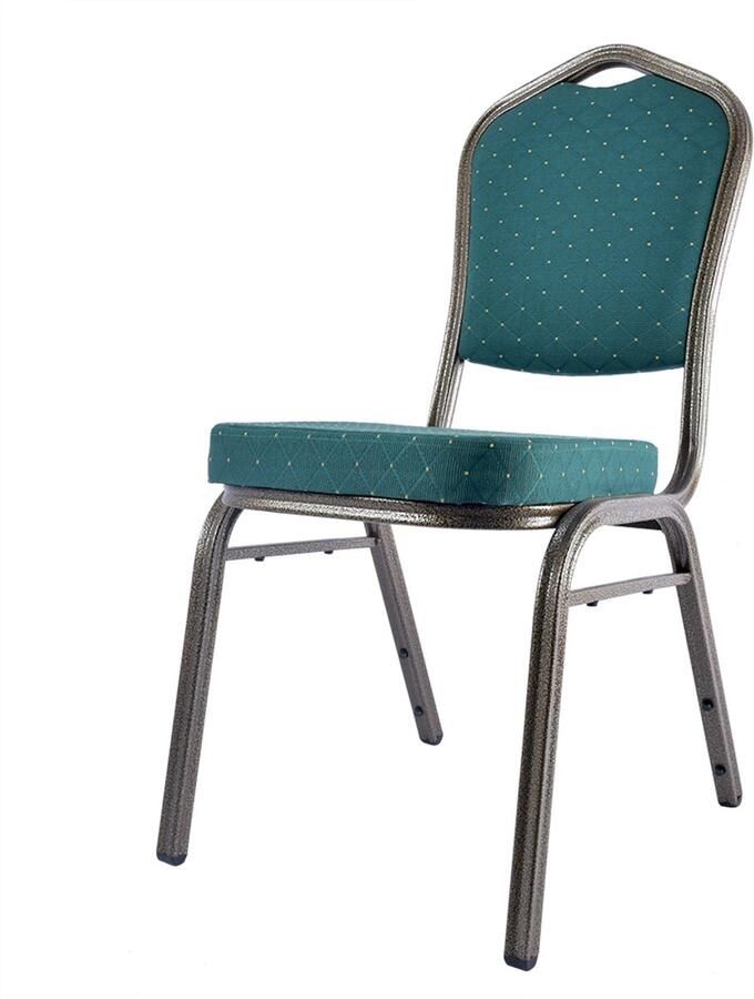 Wow Stackchairs Set van 4 stuks Stapelstoelen voor Horeca Stapelbare Horecastoelen – Comfortabel & Ruimtebesparend – In 8 Kleuren Beschikbaar Groen A46