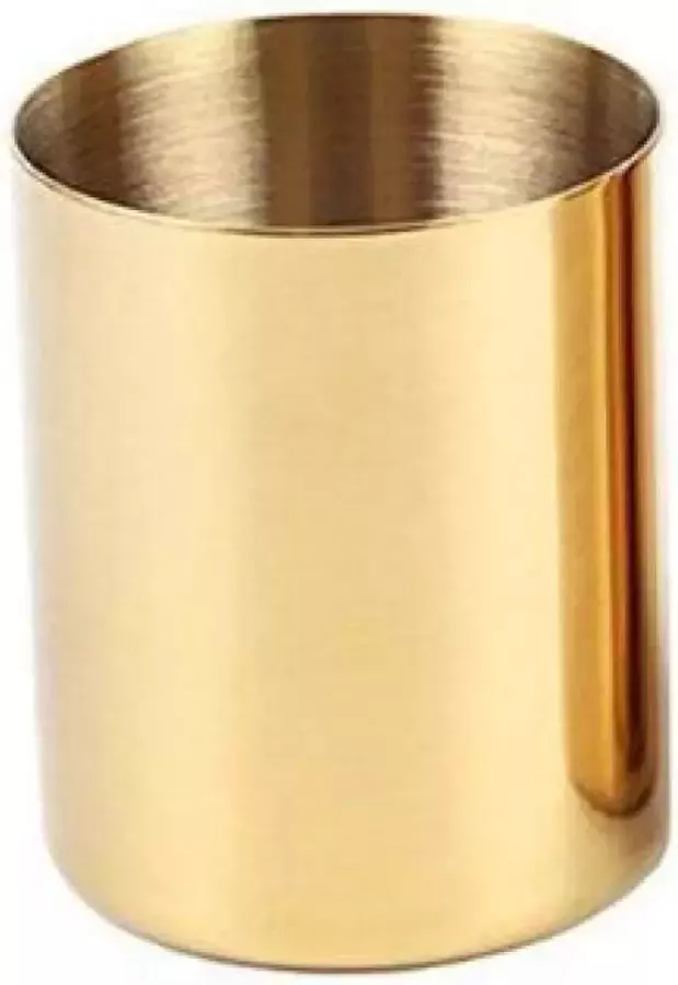 WWWL Pen Houder Messing Gouden Vaas Decoratie Thuis Roestvrij Staal Vazen voor Bloemen Opslag Container Organizer Pen Houder Cup Bureau Bloempotten Rosegold