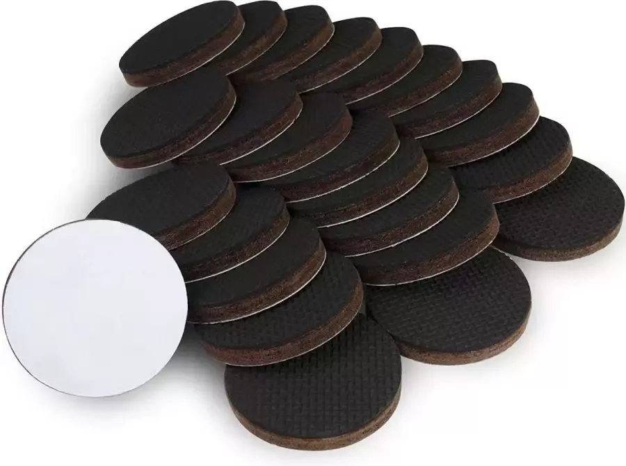 X-Protector Antislip pad antislip voor meubels 24 premium antislippads 50 mm beste meubelstoppers rubberen voetjes zelfklevend ideale viltglijders rubber voor het vastzetten van meubels