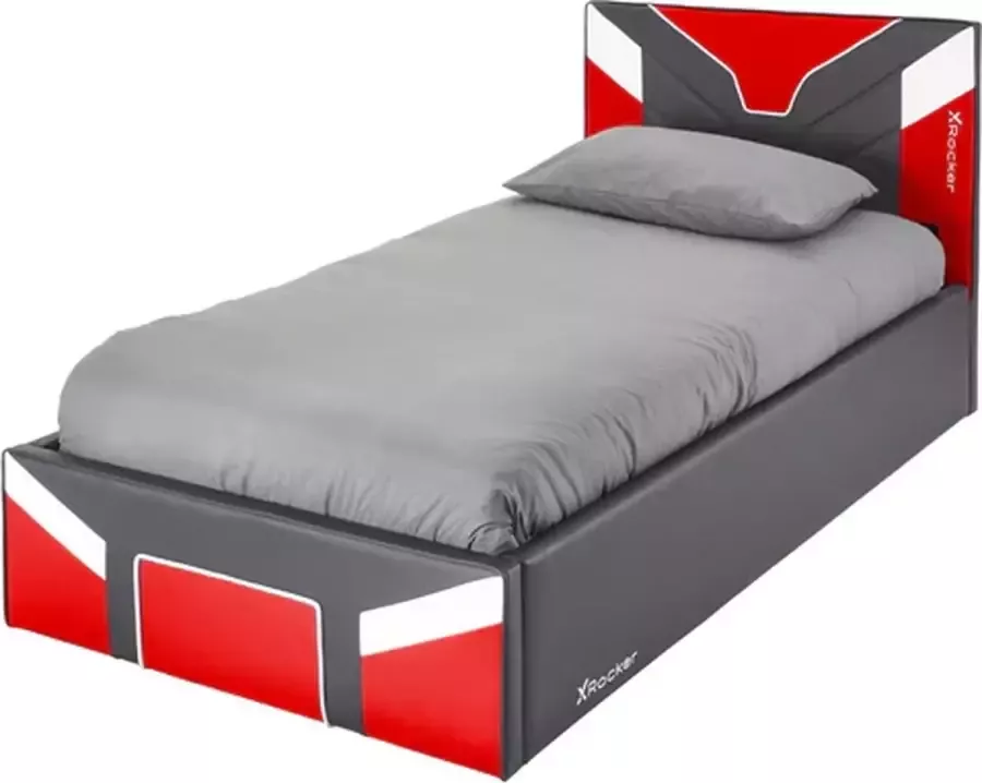 X-Rocker Cerberus Ottoman Gaming Bed Red