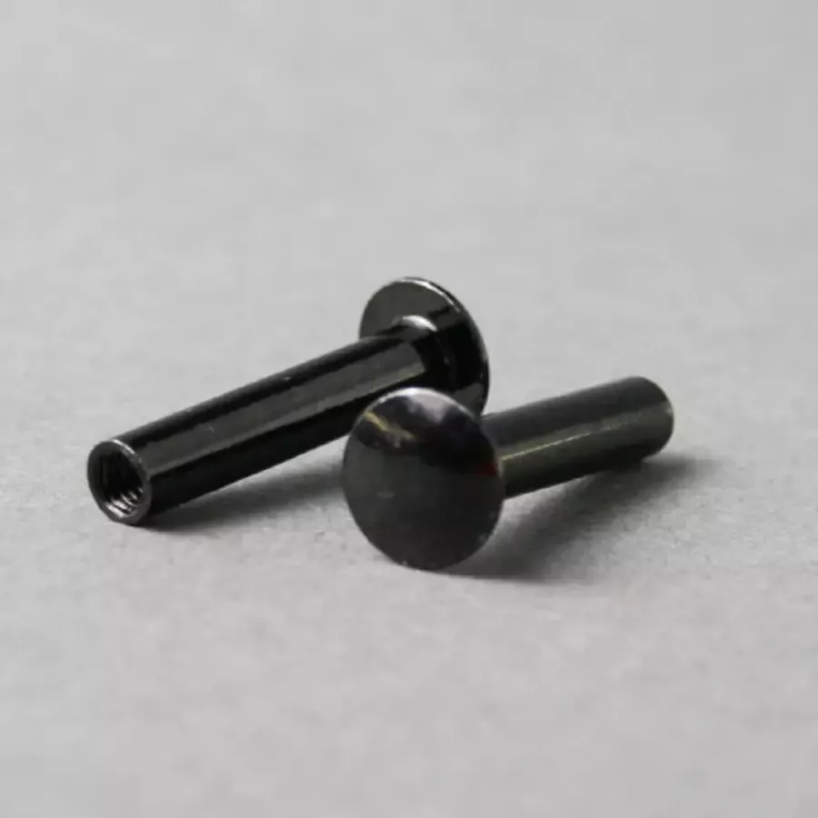 XIVADA Busschroeven 25 mm 6 stuks Zwart Als extra optie voor leren greep