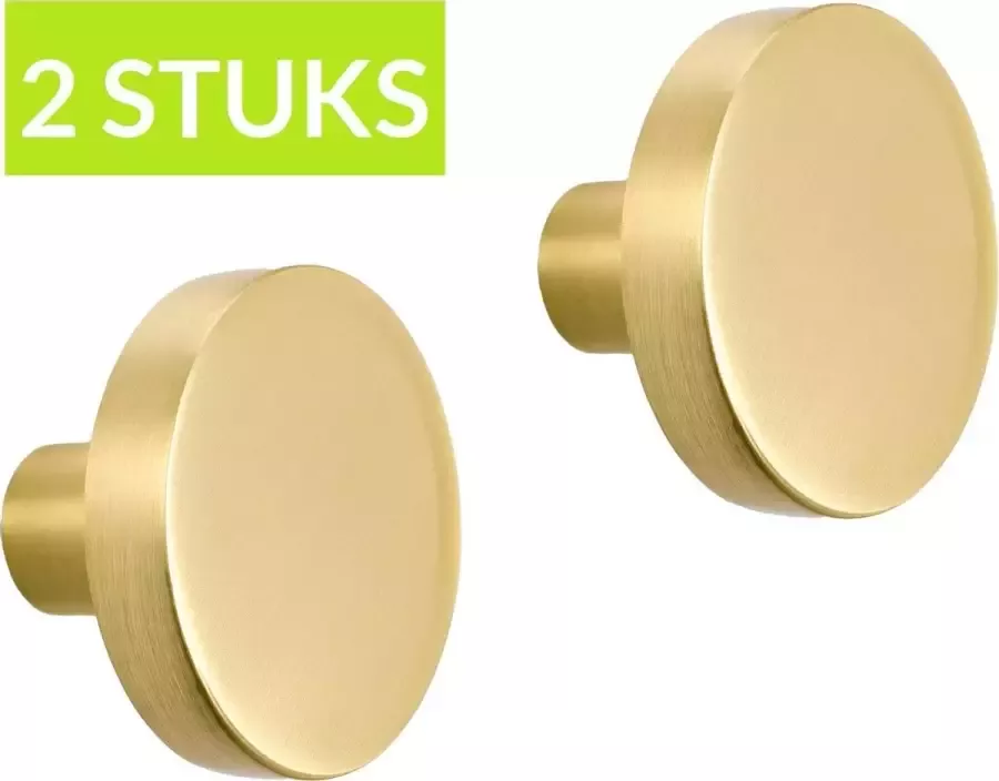 XIVADA Kastknoppen Goud 2 stuks Meubelknop Deurknop Staal Handgreep