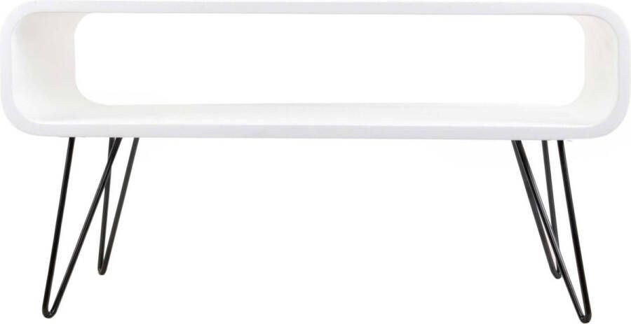 XL Boom XLBoom Metro Salontafel In Hout Wit 90 × 40 × 45 cm