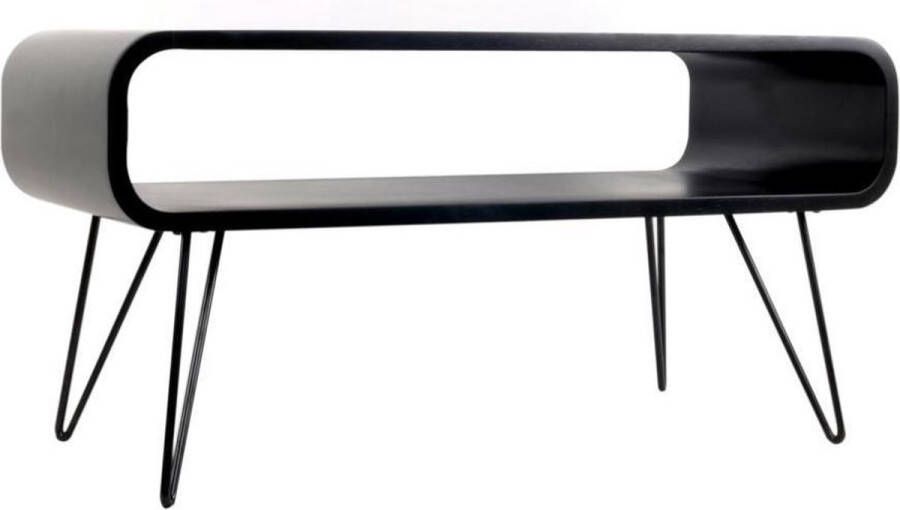 XLBoom Metro Salontafel in Hout Zwart 90 × 40 × 45 cm