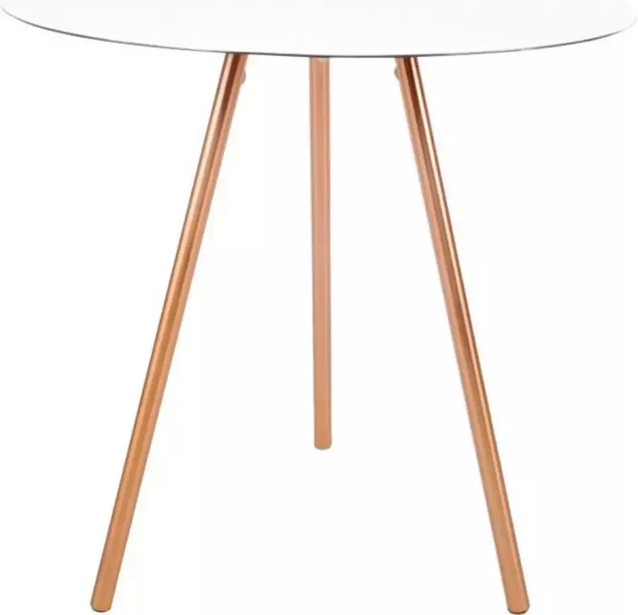 XLBoom Elle Bijzettafel Hoog Wit Aluminium 45 × 45 × 50 cm