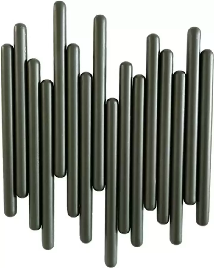 XLBoom Tuub Kapstok Large RVS Groen 30 5 × 6 × 37 5 cm