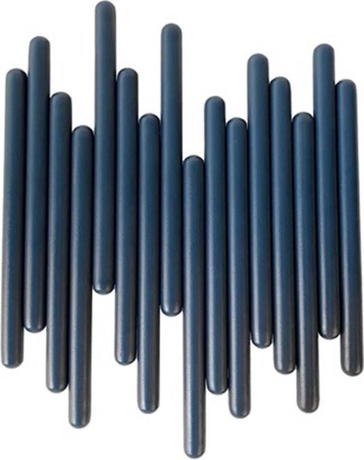 XLBoom Tuub Kapstok Large RVS Blauw 30 5 × 6 × 37 5 cm