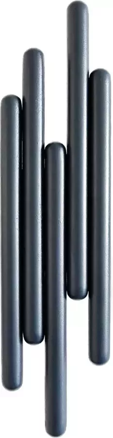 XLBoom Tuub Kapstok Small RVS Blauw 9 5 × 6 × 37 5 cm