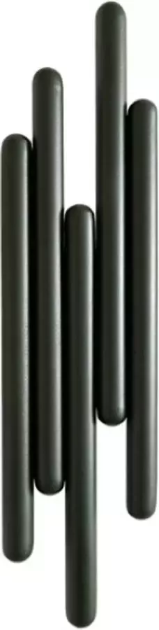 XLBoom Tuub Kapstok Small RVS Groen 9 5 × 6 × 37 5 cm